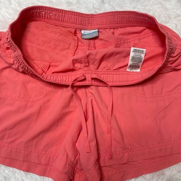 Columbia Womens Size Large Coral Outdoors Nylon Shorts Running Athletic - Picture 2 of 11